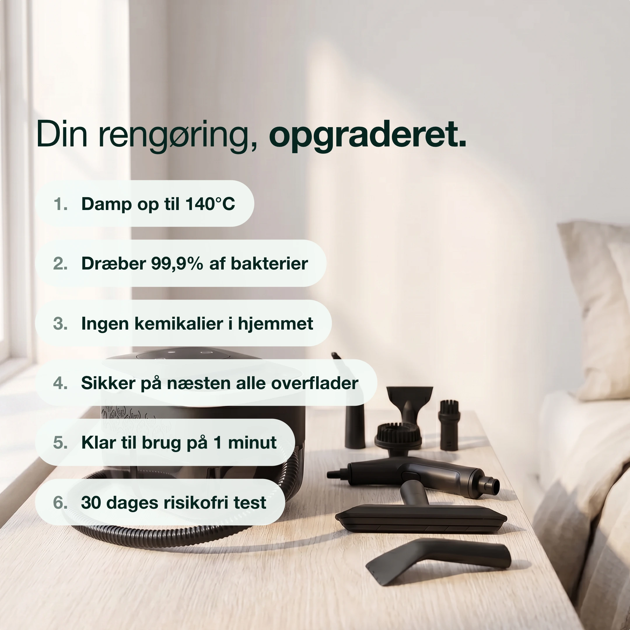 PILO™ Damprenser – funktioner